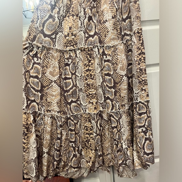 Blue Island strapless sundress, size medium, reptile print - Picture 5 of 6